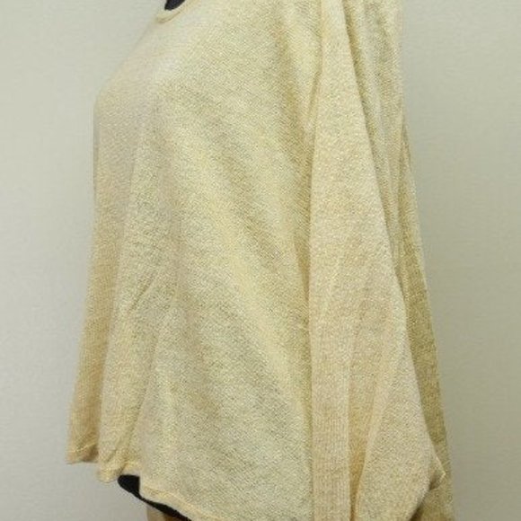 We The Free Slub Knit Gold Linen Blend Sweater Top - Picture 5 of 7